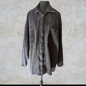 Oversized Vintage 90s Corduroy Shirt Jacket Outdoor Life XL Black